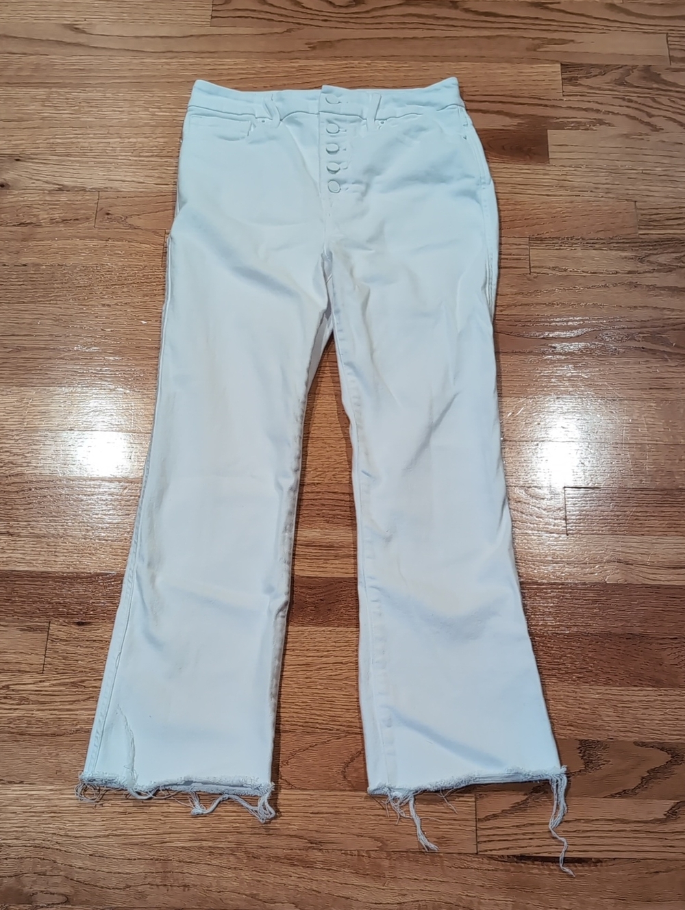Good American Good Curve Straight Cropped Jeans